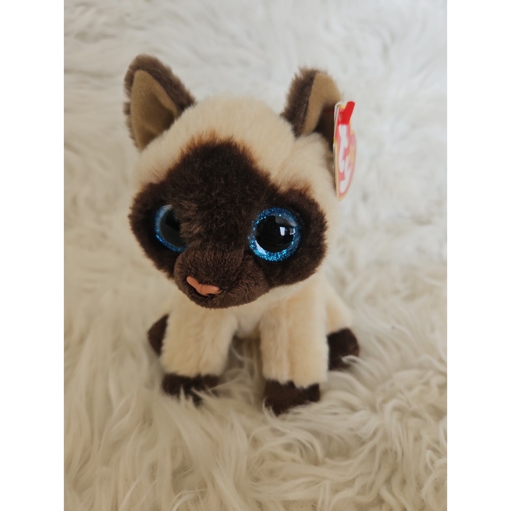 Ty Beanie Babies Jaden The Siamese Cat Plush 6" Stuffed Animal